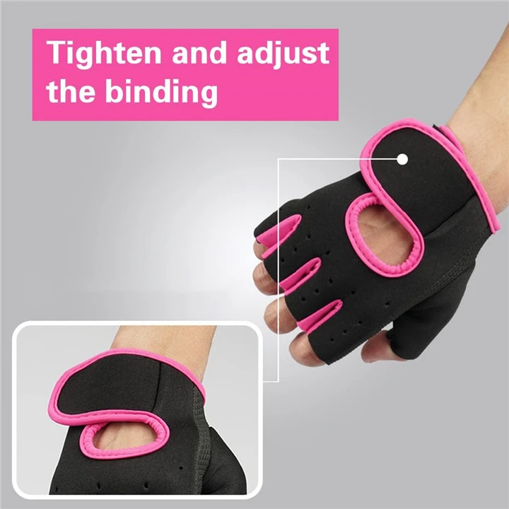 Unisex Half Finger Sports Gloves Anti‑Slip Shock‑Absorbing Breathable Gym Fitness Gloves for Cycling Biking Weight Lifting Climbing Boating Fishing Workout