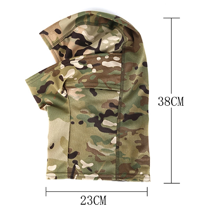 Tactical Camouflage Balaclava Full Face Mask Windproof Breathable Hood for Airsoft Wargame CS Hunting Cycling Motorcycle Outdoor Sports