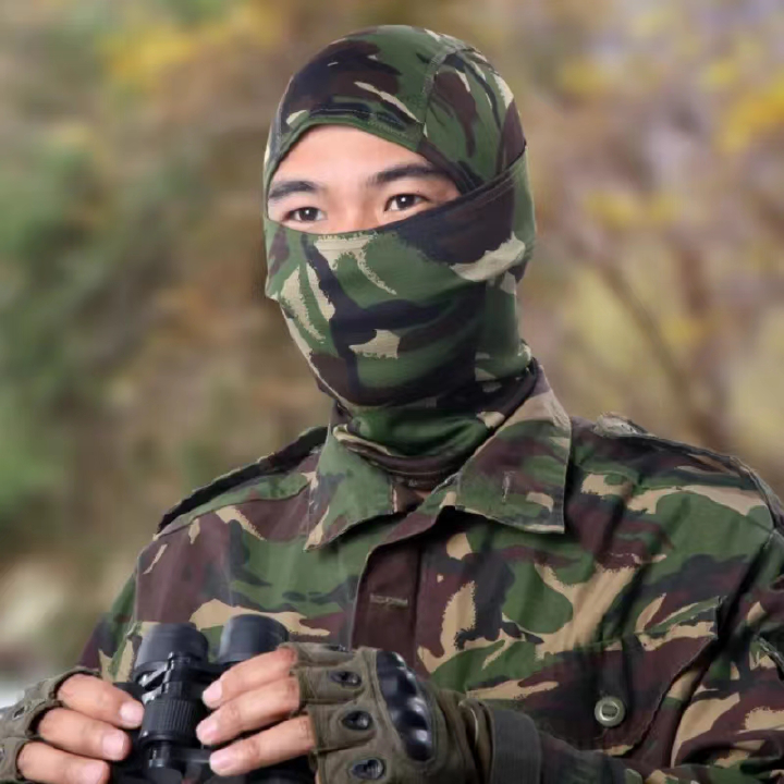 Tactical Camouflage Balaclava Full Face Mask Windproof Breathable Hood for Airsoft Wargame CS Hunting Cycling Motorcycle Outdoor Sports