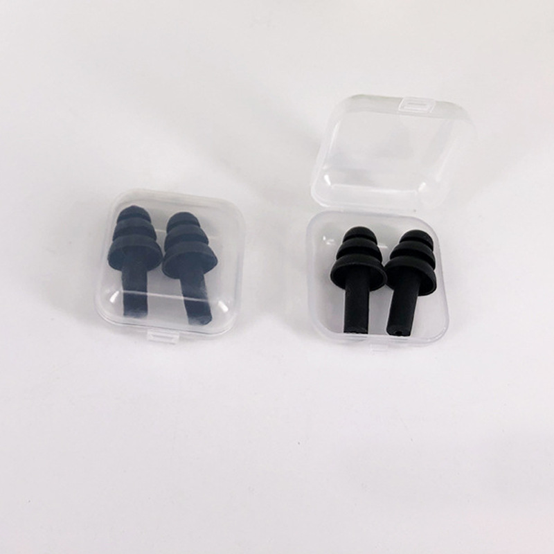 Silicone Swimming Ear Plugs 5 Pairs Reusable Washable Waterproof Earplugs Noise Reduction Ear Protector for Swimming Rafting Shower