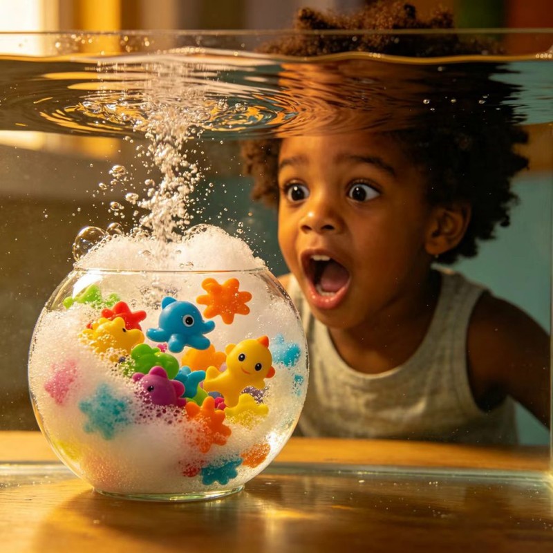 Toy Bath Salt Ball Set Of 50g - Bursting Christmas Bubble Balls For Bathing Balls