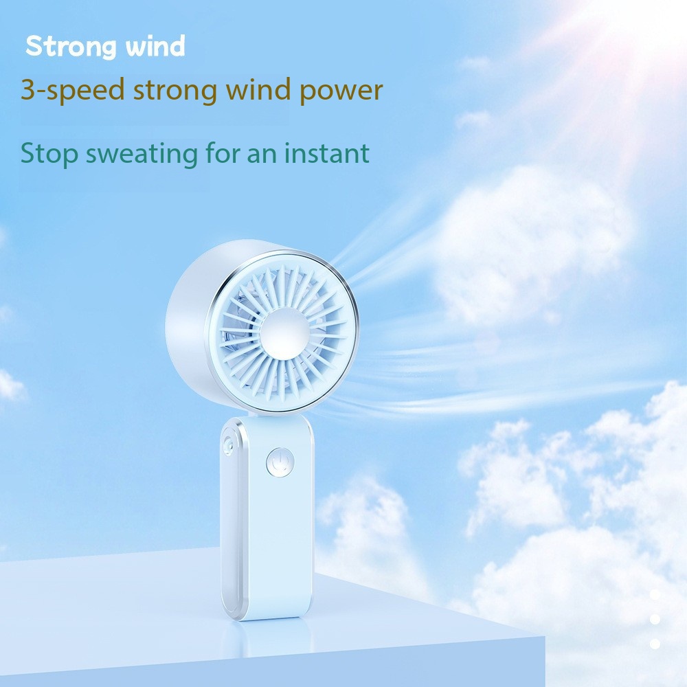 New model fan - rechargeable, foldable, portable electric fan, USB mini version, powerful, handheld, small size, compact fan.