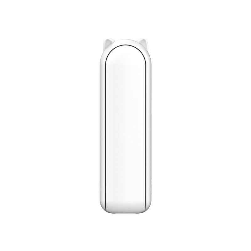Portable fan and power bank combined USB rechargeable 3-speed mini handheld foldable fan. Handheld small pocket travel fan. Equipped with a convenient power bank.