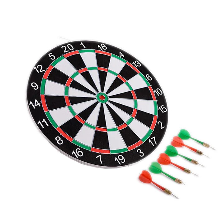 17 Inches Dart Board Game Set With Free Darts