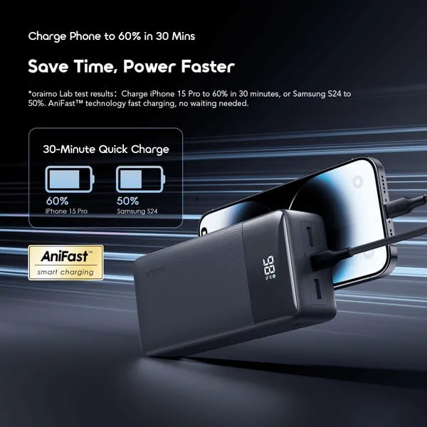 Oraimo PowerNova Q31 OPB-7300Q 30,000MAh 22.5W Fast Charging Power Bank