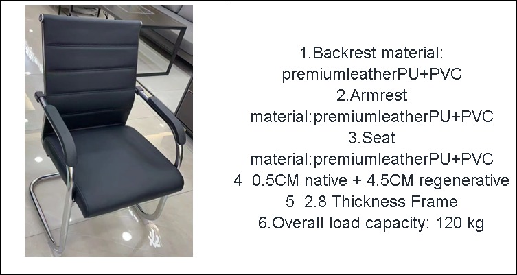 Executive Secretarial Office Chair – Ergonomic Swivel Desk Chair with Adjustable Height, Lumbar Support & stand for stability
