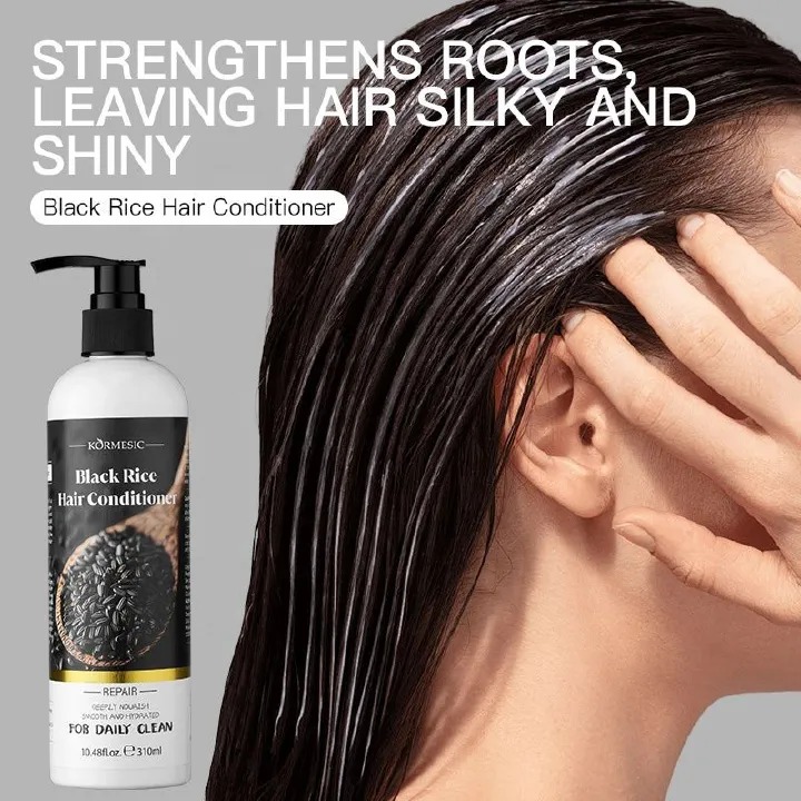 Black Rice Hair Growth Shampoo - Natural Nourishing Formula for Stronger, Healthier Hair