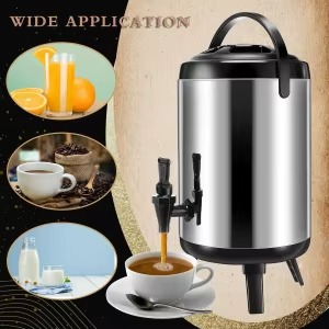 9.5L Insulated Tea Urn & Food Flask – Keeps Drinks Hot or Chilled for Hours! Easy-Pour Dispenser for Any Event.