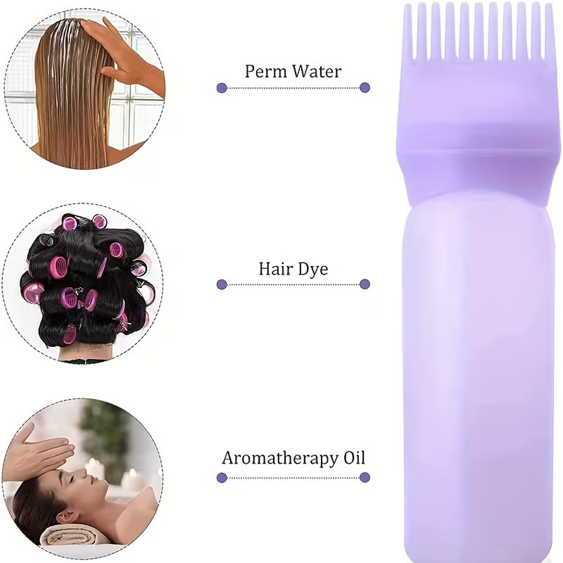 60ML Salon Empty Hair Dye Bottle With Applicator Brush Dispensing Hair Coloring Dyeing Bottles Hairdressing Styling Tool