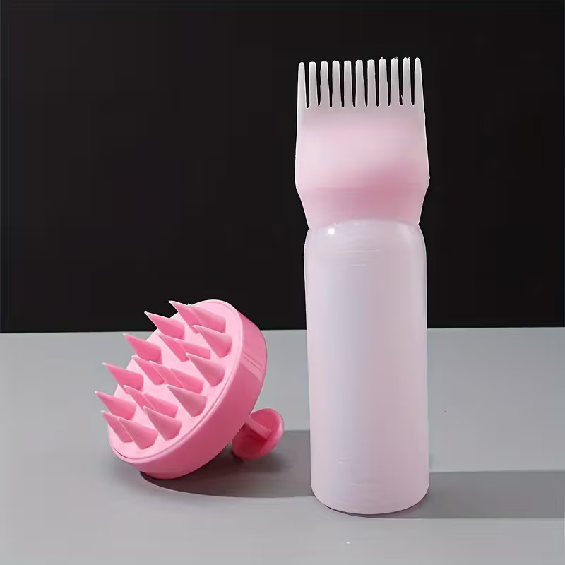 60ML Salon Empty Hair Dye Bottle With Applicator Brush Dispensing Hair Coloring Dyeing Bottles Hairdressing Styling Tool