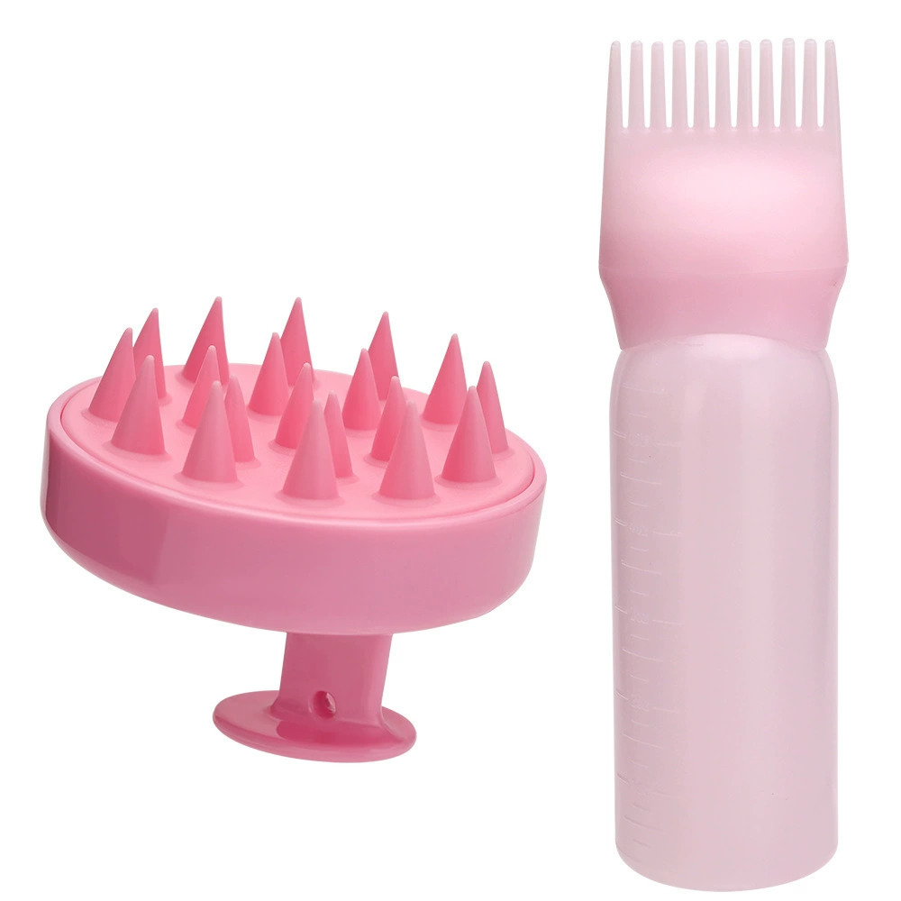 60ML Salon Empty Hair Dye Bottle With Applicator Brush Dispensing Hair Coloring Dyeing Bottles Hairdressing Styling Tool