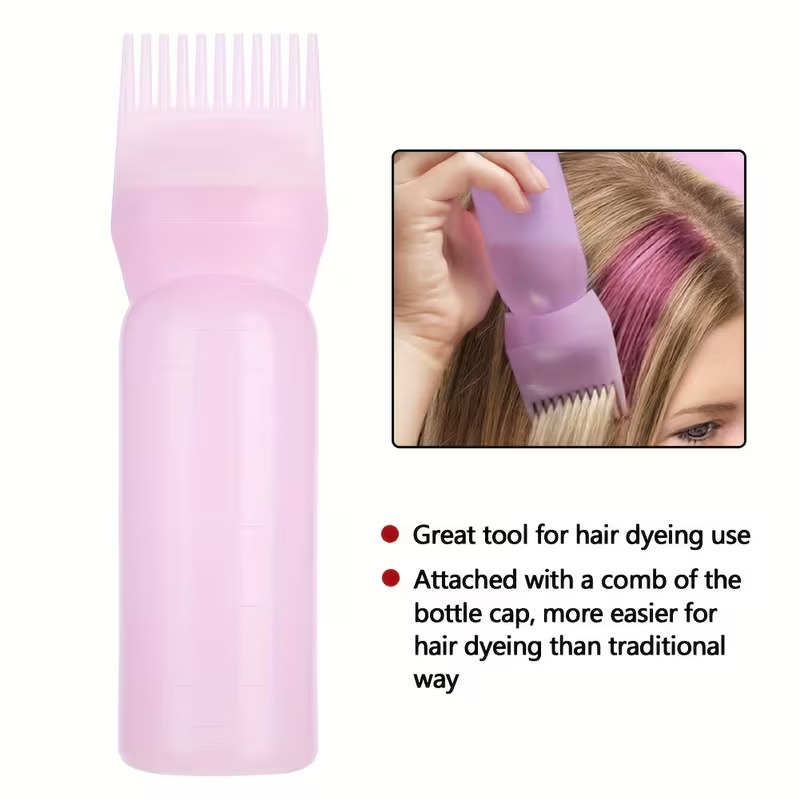60ML Salon Empty Hair Dye Bottle With Applicator Brush Dispensing Hair Coloring Dyeing Bottles Hairdressing Styling Tool