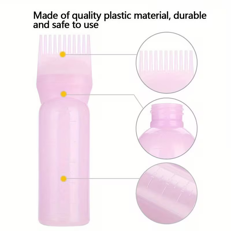 60ML Salon Empty Hair Dye Bottle With Applicator Brush Dispensing Hair Coloring Dyeing Bottles Hairdressing Styling Tool