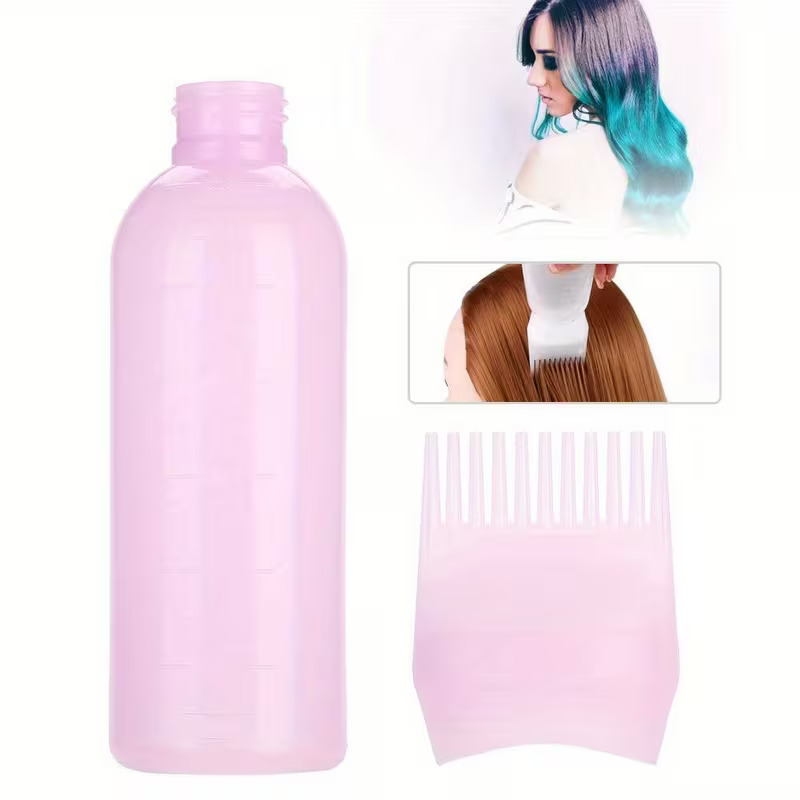60ML Salon Empty Hair Dye Bottle With Applicator Brush Dispensing Hair Coloring Dyeing Bottles Hairdressing Styling Tool