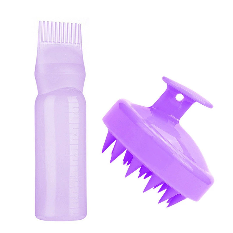 60ML Salon Empty Hair Dye Bottle With Applicator Brush Dispensing Hair Coloring Dyeing Bottles Hairdressing Styling Tool