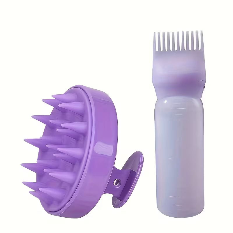 60ML Salon Empty Hair Dye Bottle With Applicator Brush Dispensing Hair Coloring Dyeing Bottles Hairdressing Styling Tool
