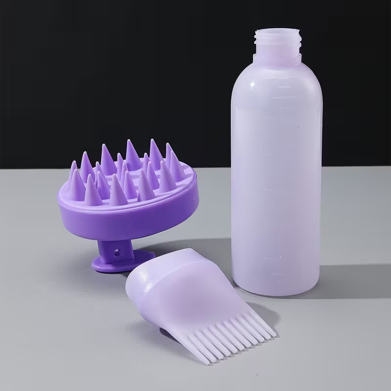 60ML Salon Empty Hair Dye Bottle With Applicator Brush Dispensing Hair Coloring Dyeing Bottles Hairdressing Styling Tool