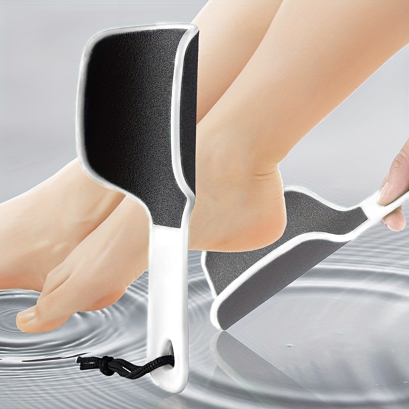 Large-sized U-shaped sandpaper foot exfoliating tool - Dead skin and callus remover for feet, foot stone grinding device, foot board for household use, for trimming and smoothing the heel of the foot.