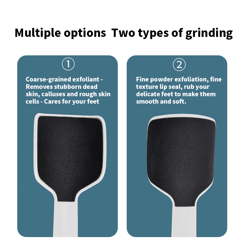Large-sized U-shaped sandpaper foot exfoliating tool - Dead skin and callus remover for feet, foot stone grinding device, foot board for household use, for trimming and smoothing the heel of the foot.