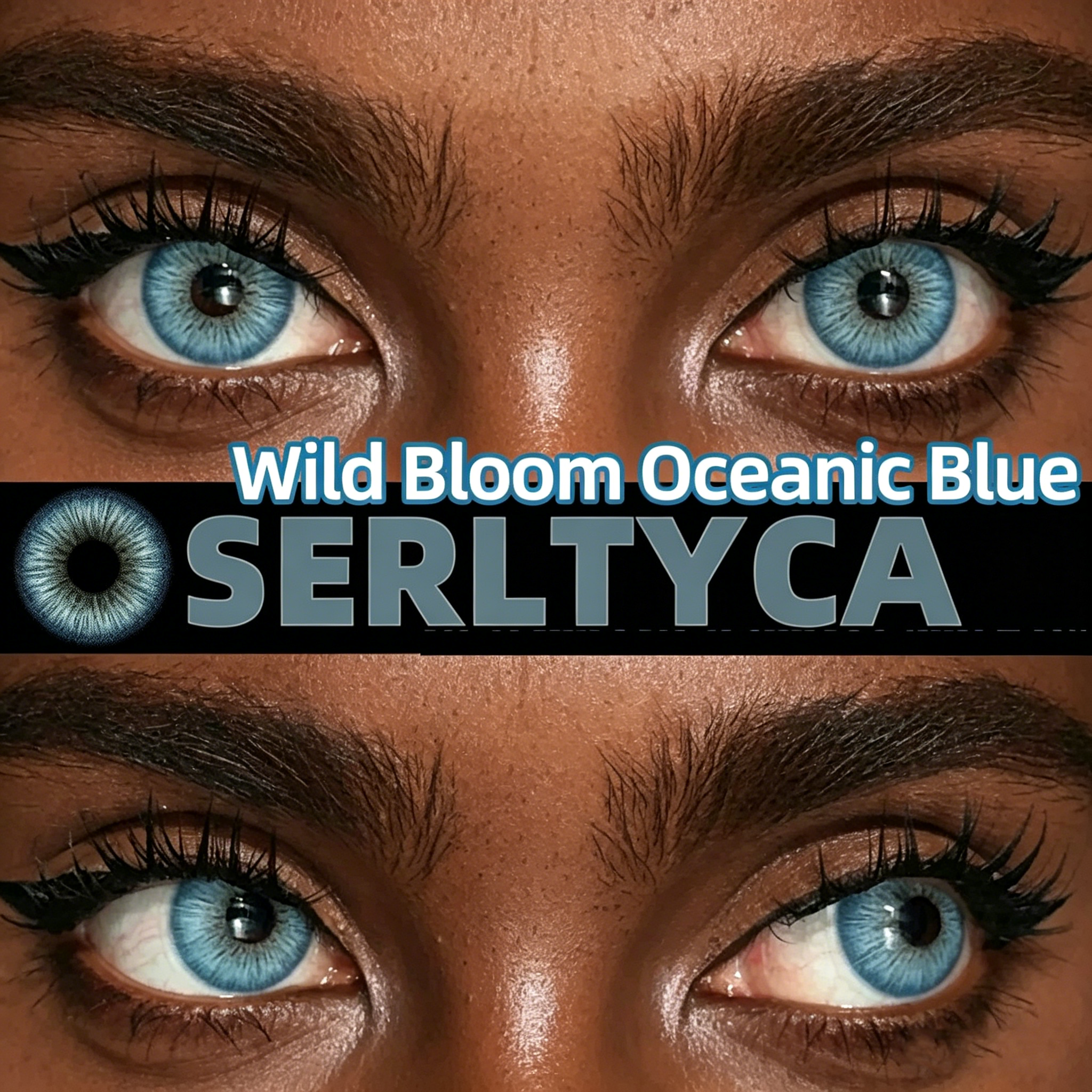 Contact Lens(No Degree)Colored Cosmetic Circle Lenses – Blue/Gray/Green – Natural Hypnotic Look – 6-Month Disposable