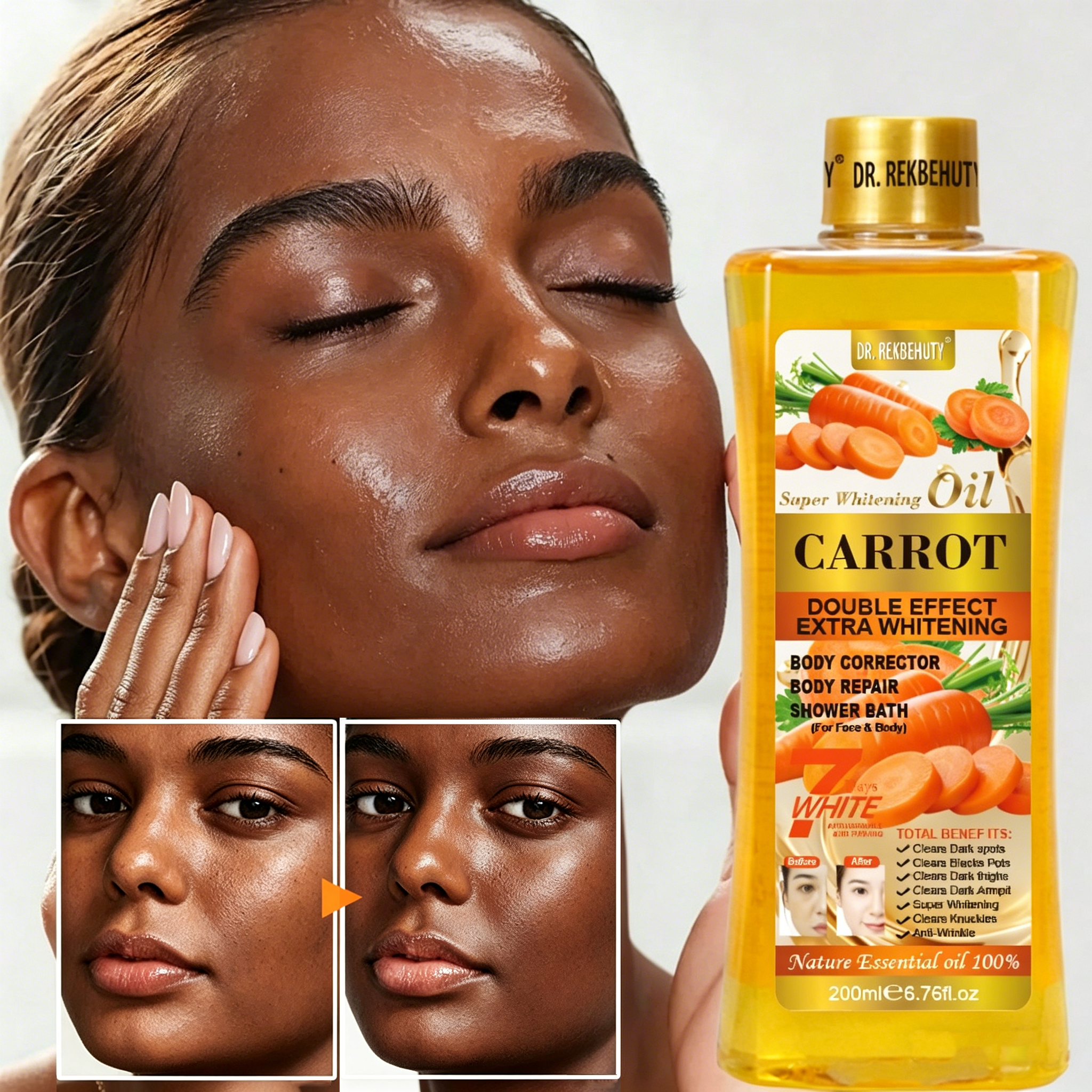 Turmeric oil essential oil massage cream for moisturizing skin, facial and body care SPA to enhance and nourish skin. 250ml bottle