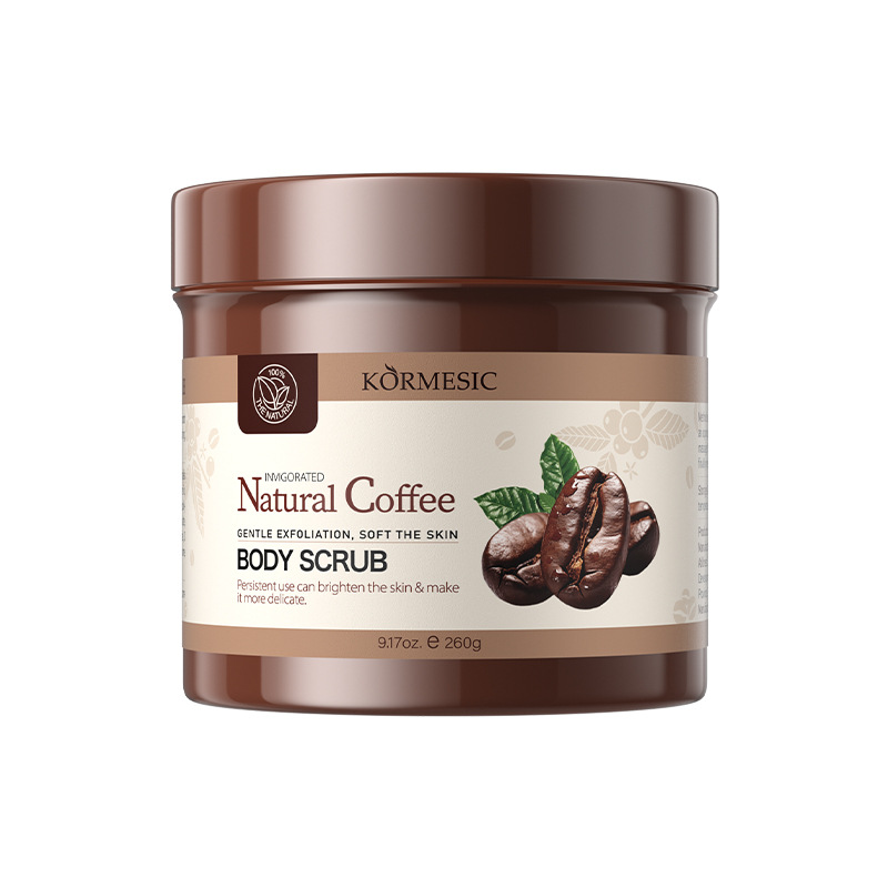 KORMESIC Coffee Body Scrub - Deep Cleansing Treatment for the Body Soften the dead skin cells and enhance skin elasticity