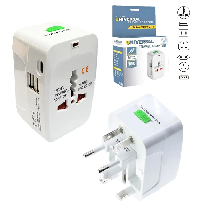 Travel adapter socket multi plug Ac portable socket plug universal adapter ac 220-250V