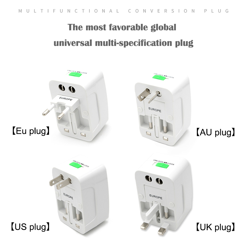 Travel adapter socket multi plug Ac portable socket plug universal adapter ac 220-250V