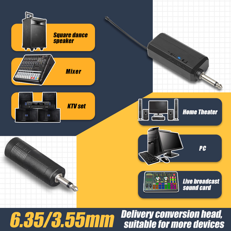 Wireless Microphones,2‑Channel  Wireless Handheld Microphone, Dual Blue Cordless Dynamic Karaoke Microphone System with Rechargeable Receiver for Wedding, Church, Party, Speech PA
