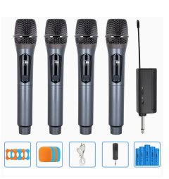 One To Four Wireless Microphone Universal, Suitable For Speaker Amplifiers, Home Karaoke, Entertainment, Stage Ktv，Rechargeable
