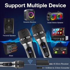 One To Four Wireless Microphone Universal, Suitable For Speaker Amplifiers, Home Karaoke, Entertainment, Stage Ktv，Rechargeable