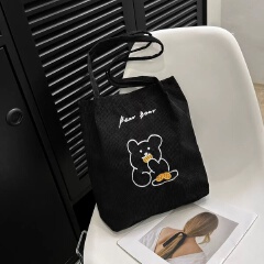 New Arrivals Women'S Bag Tote Bags Large Capacity Art Simple Personality All-In-One Shoulder Bag  Handbags Corduroy Canvas Storage Bag