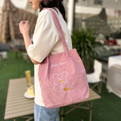 New Arrivals Women'S Bag Tote Bags Large Capacity Art Simple Personality All-In-One Shoulder Bag  Handbags Corduroy Canvas Storage Bag