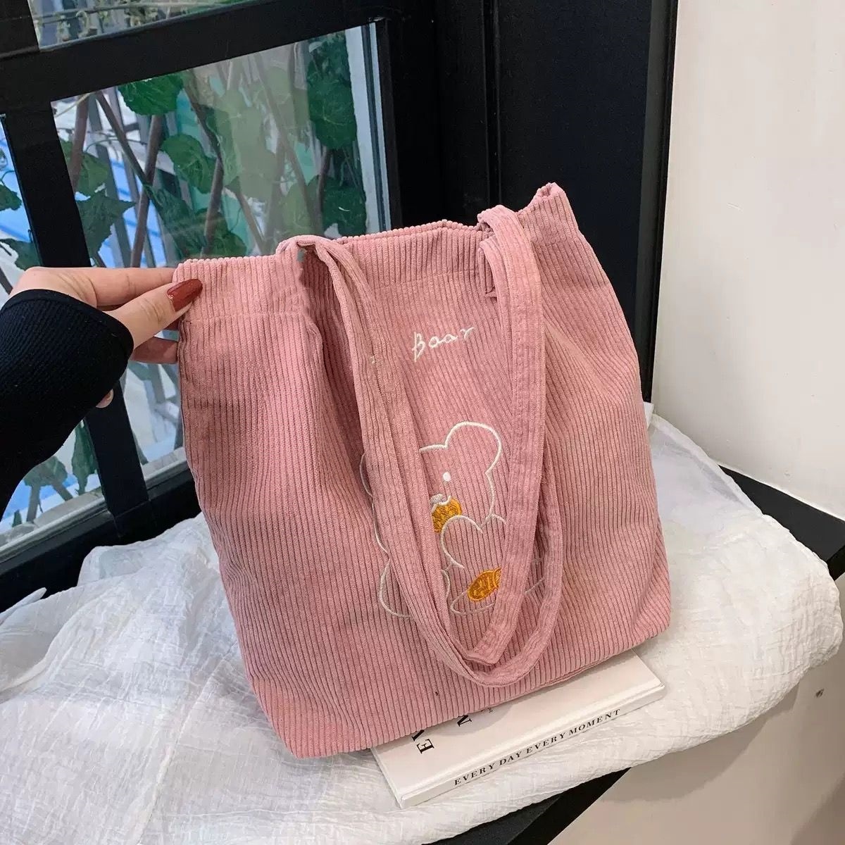 New Arrivals Women'S Bag Tote Bags Large Capacity Art Simple Personality All-In-One Shoulder Bag  Handbags Corduroy Canvas Storage Bag