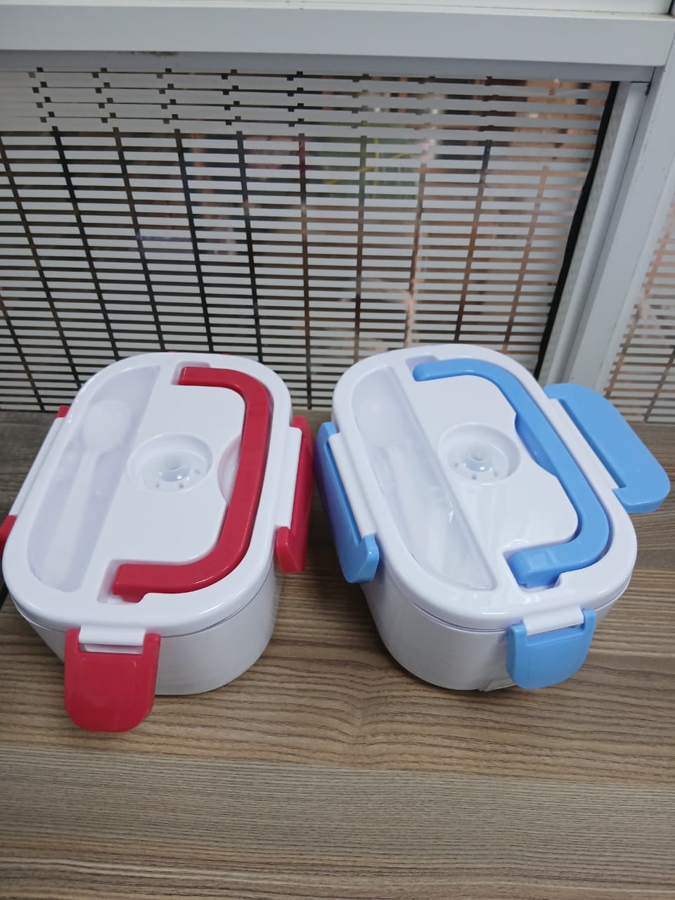 1pc Portable Electric Self-Heating Plastic Lunch Box & Food Warmer Container 🍱