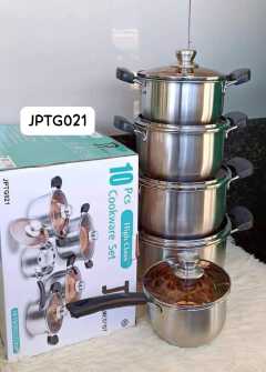 10pc Jamespot (JP) Stainless Steel Cookware Set (JPTG021) 🍲