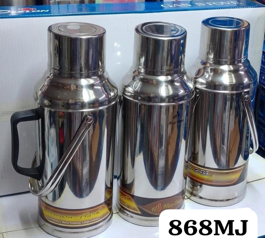 1pc Nice One Heavy-Duty Stainless Steel Vacuum Thermal Flask (3.2 Liter - Model 868MJ) ☕
