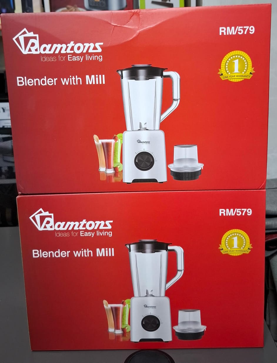 ✨ Ramtons 2-in-1 High-Performance Blender | 350W Multi-Functional Grinder & Mincer | Unique & Classy Professional Kitchen Resource ✅