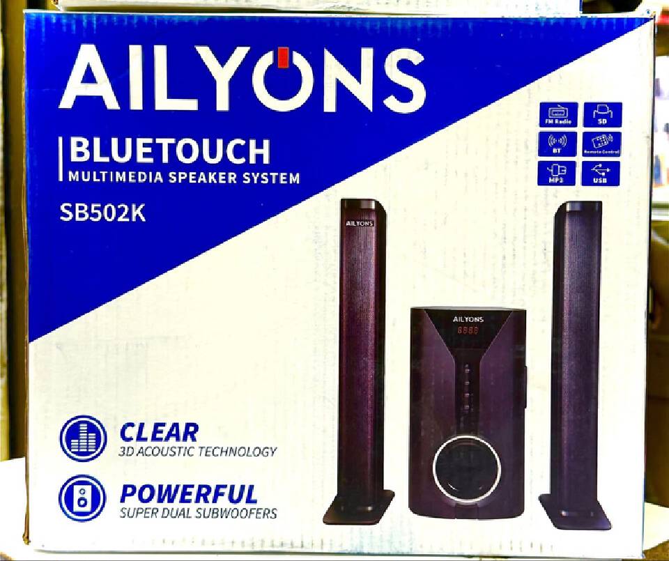 Ailyons 3.1 Channel Multimedia Speaker System (SB502K) 🔊🎶✨