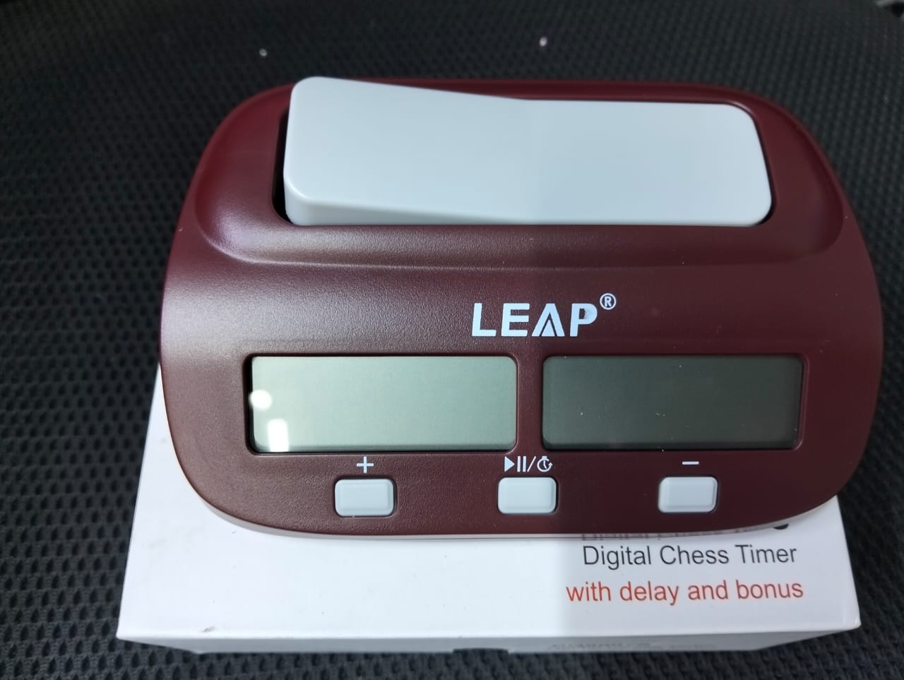 LEAP Digital Chess Clock Timer - Professional Game Timer with Delay and Bonus Settings for Chess & Board Games 🔥♟️