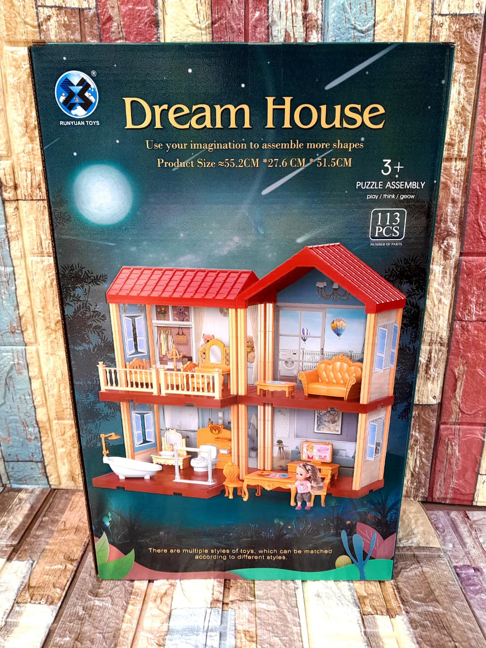 🟢 DREAM HOUSE OFFER 🟢 - 1 pc Impressive 113pcs Doll House Play Set Dream Home Furniture Accessories Kids Pretend Play Toy Set!!