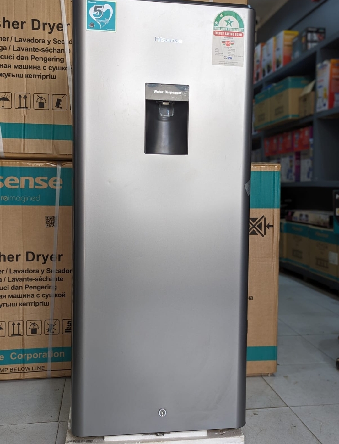 🌈 EVERYDAY SAVINGS OFFER 🌈 - A 1 pc HISENSE FRIDGE 176 LITRES WITH DISPENSER at affordable price and of very high quality