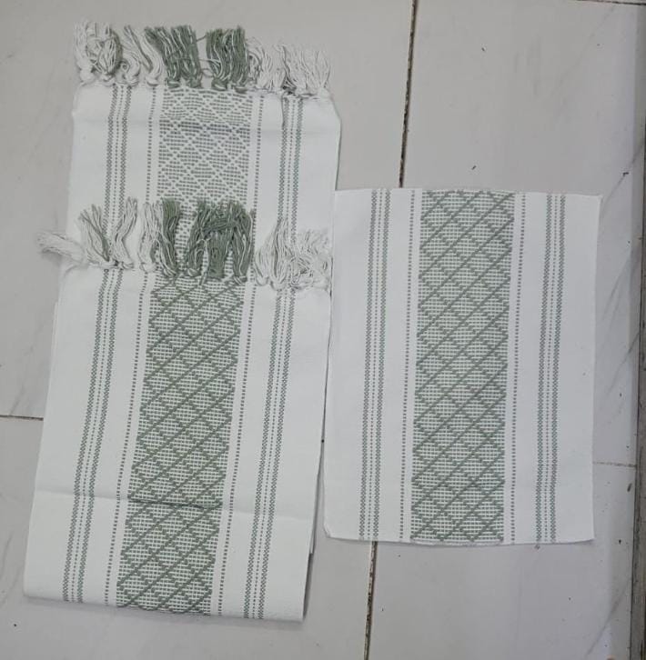 💰 LOW PRICE OFFER 💰 - A 1 pc ⏯️Braided woven textured table runner with tassels + 6pcs mats NOW AVAILABLE at affordable price and of very high quality