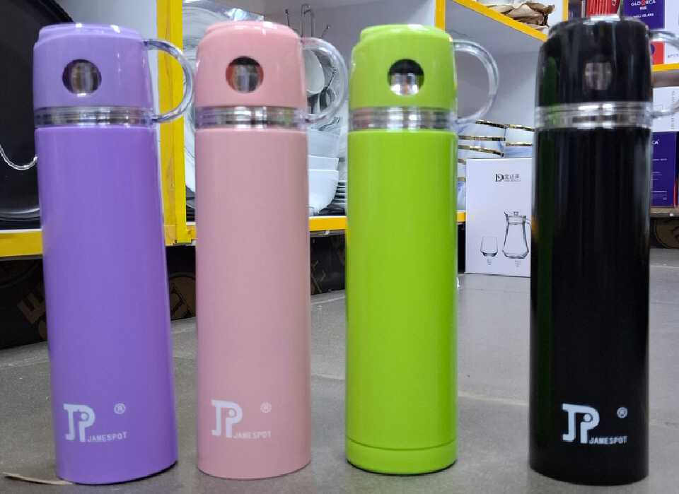 1pc Jamespot 500ml Stainless Steel Vacuum Insulated Travel Water Flask ☕