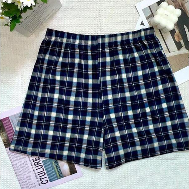 6Pcs,4pc,3ps Finest Quality Pure Cotton Checked Men's Boxers Very Comfortable Plaid Men Underwear.