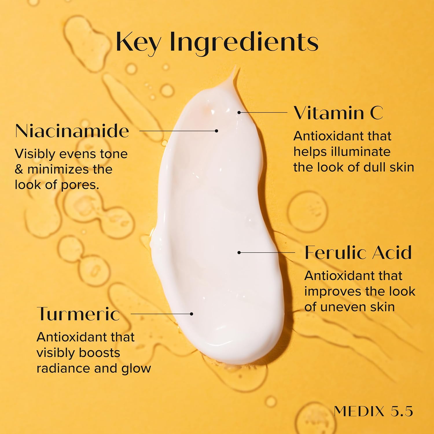 MEDIX 5.5 Vitamin C+ turmeric Cream Face & Body Lotion Moisturizer | Anti Aging Skin Care Firming & Brightening Cream Diminishes The Look Of Uneven Skin Tone, Age Spots, & Sun Damaged Dry Skin 444ml