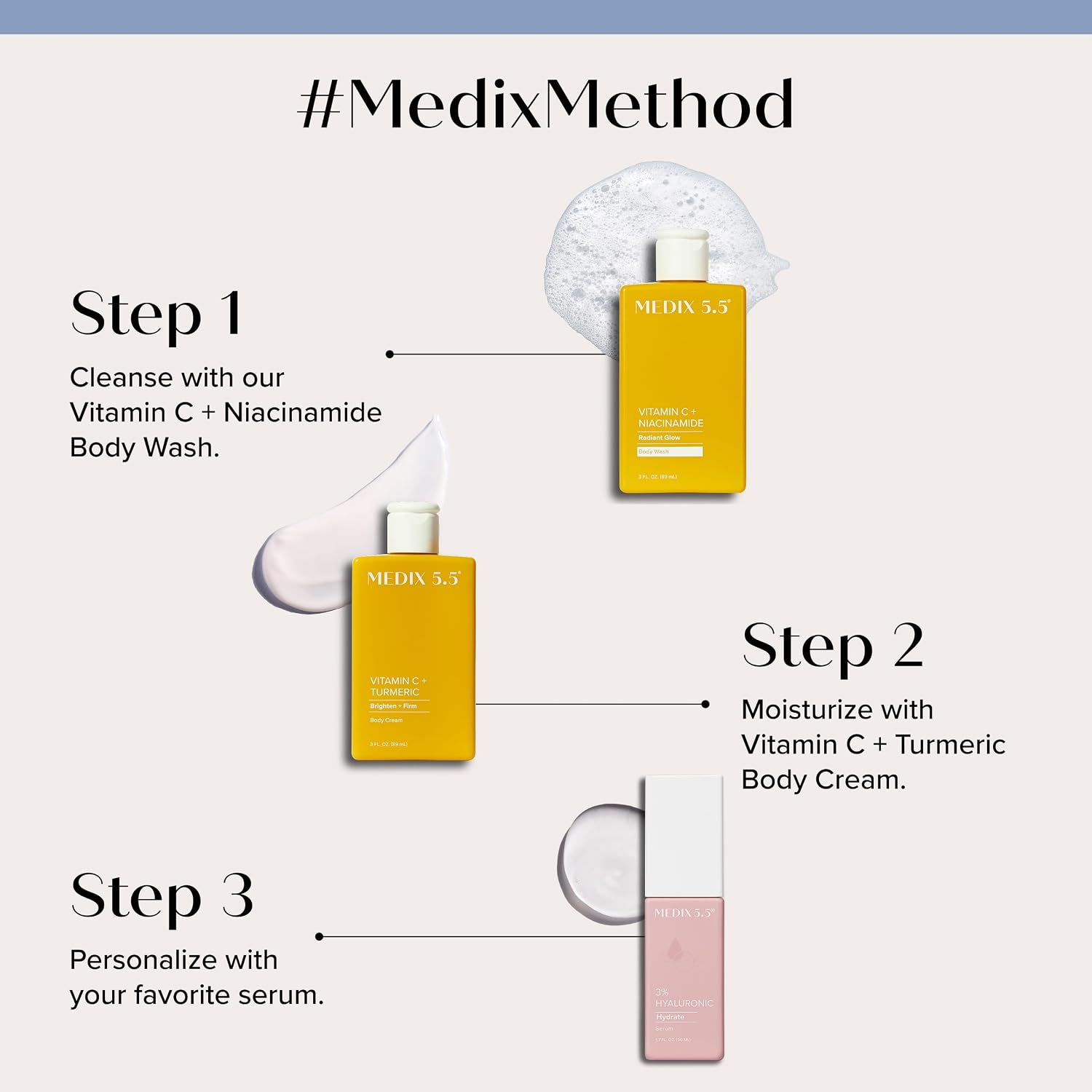MEDIX 5.5 Vitamin C+ turmeric Cream Face & Body Lotion Moisturizer | Anti Aging Skin Care Firming & Brightening Cream Diminishes The Look Of Uneven Skin Tone, Age Spots, & Sun Damaged Dry Skin 444ml