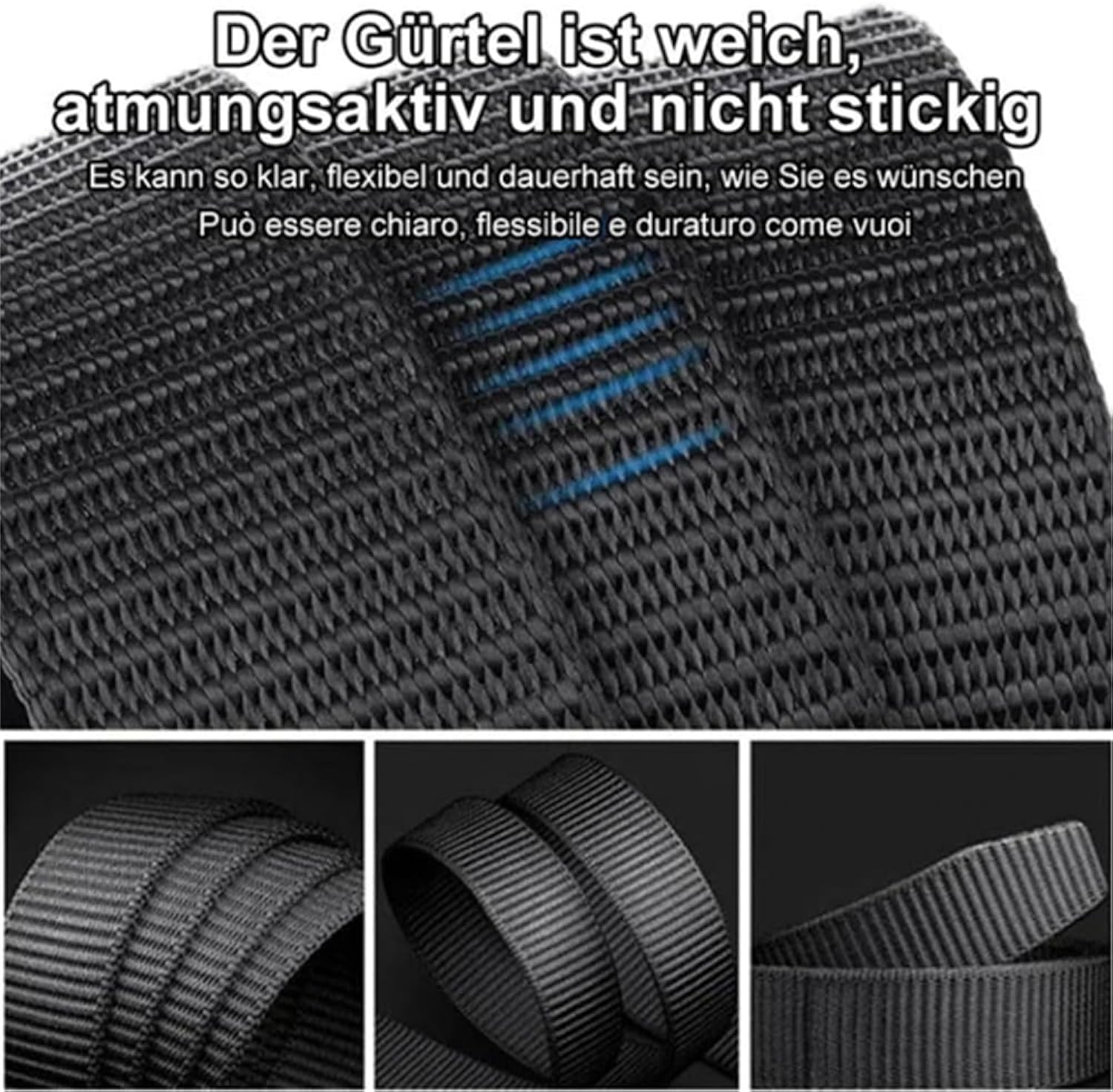 New Arrivals Men's Belt Automatic Metal Buckle Nylon Webbing Outdoor Work Tactical Belt Toothless Automatic Buckle Casual Sports Canvas Belts Military Training Pants Belt For Men High Quality Nylon S