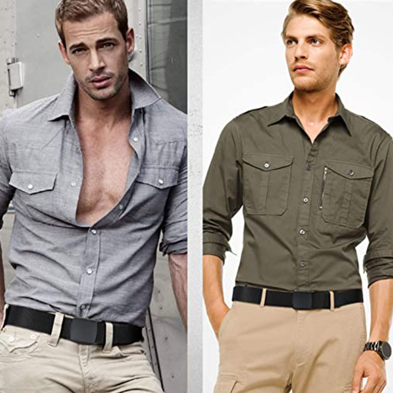 Hot selling  tactical belt men's outdoor nylon buckle belt men's high-end belt