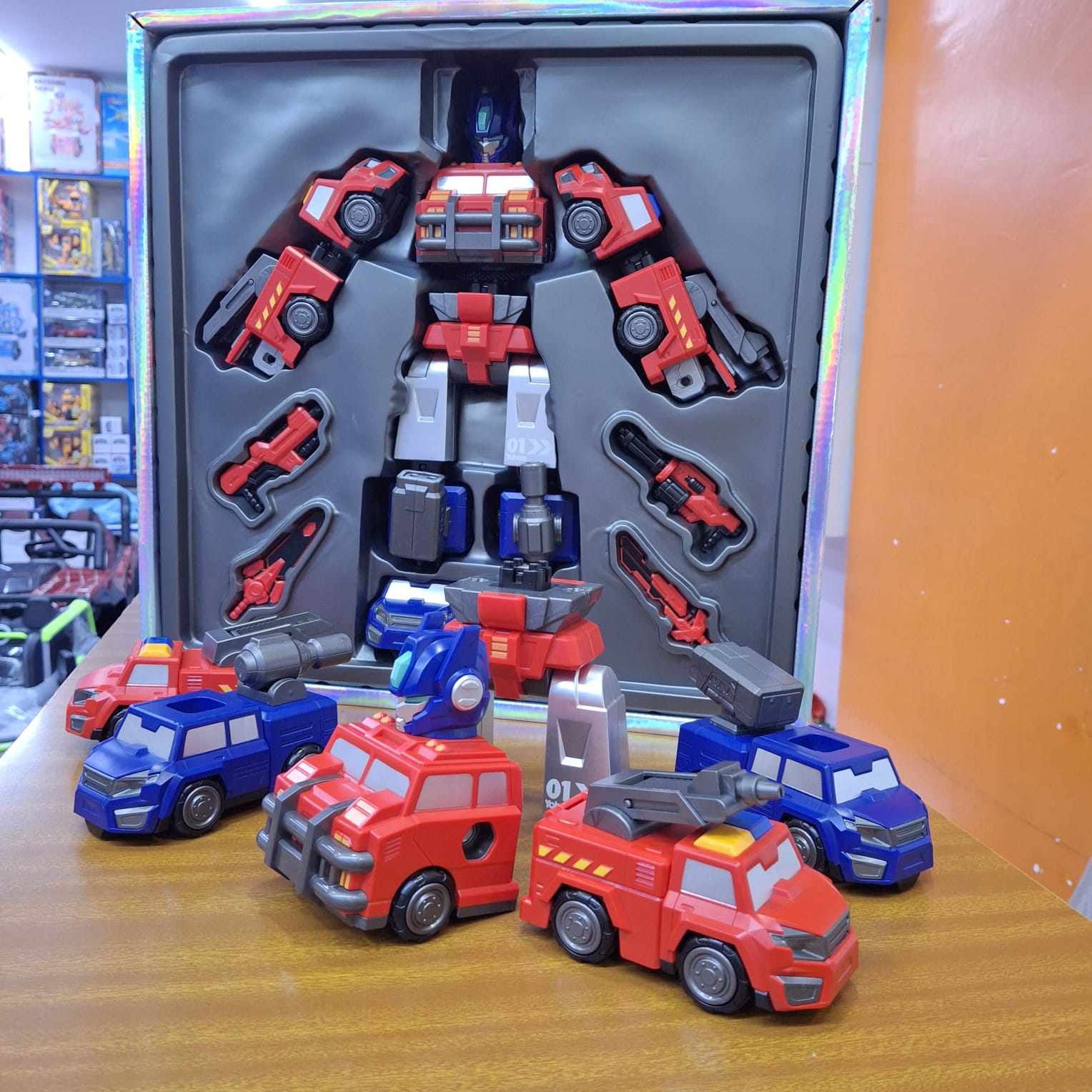 💥 HOT OFFER 💥 - A 1 pc Magnetic Robot car Join them to form one big robot available at affordable price and of very high quality